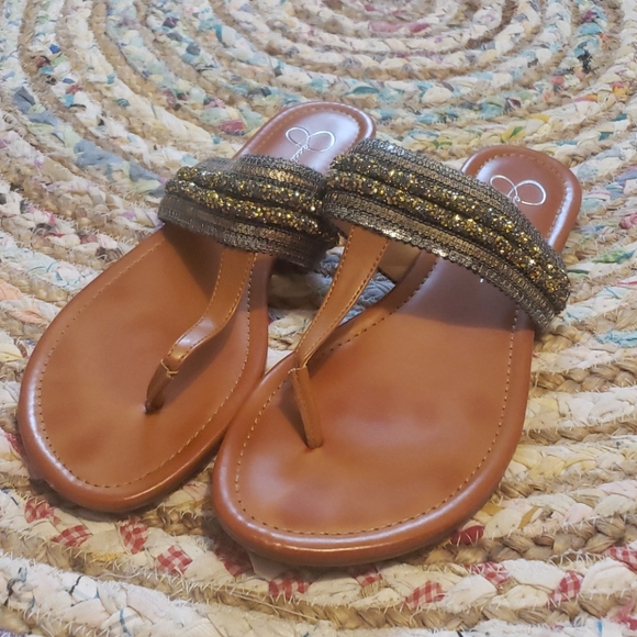 Jessica Simpson Shoes - Jessica Simpson bling strap sandals